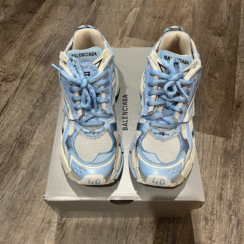 Runner eggshell/ light blue - Picture 2 of 6